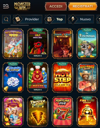 Slot Machine MonsterWin Casino